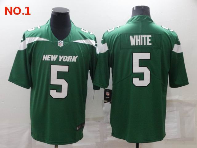 Men's New York Jets #5 Mike White Jerseys-14